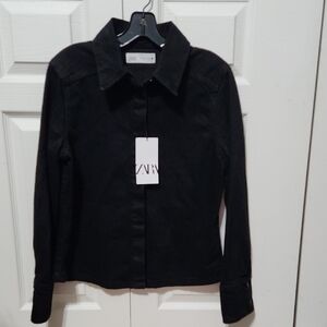NWT Zara Denim Shirt. Size L